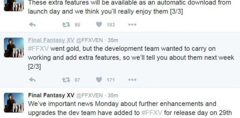 Final Fantasy 15 Day One Patch Details Coming on Monday