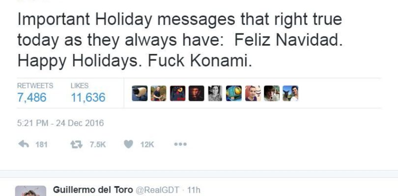 Guillermo del Toro Says "F**k Konami" Again