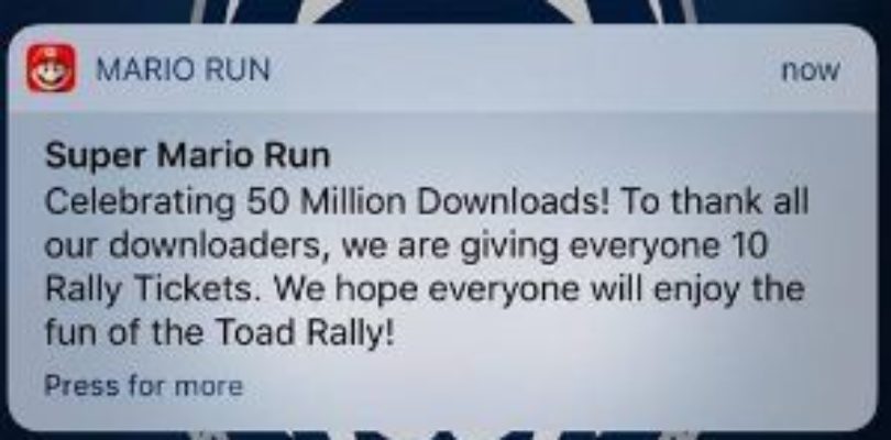 Super Mario Run's Free Gift Available Now