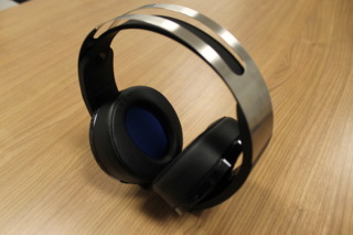 Top view of the Platinum wireless headset.