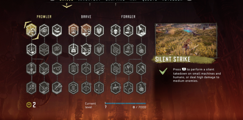 See Horizon Zero Dawn's Full Skill Tree