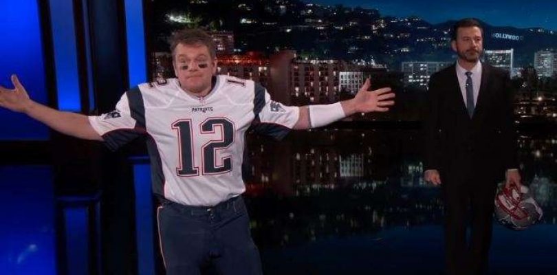 Matt Damon Sneaks Onto Jimmy Kimmel's Show Dressed As Tom Brady